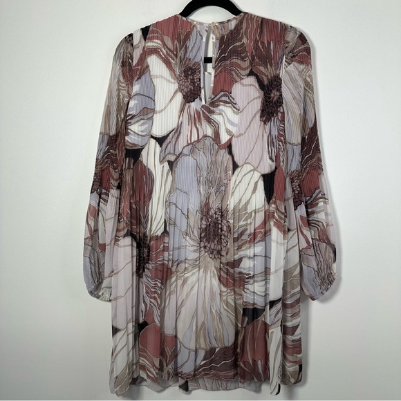 Aritzia Wilfred Daydreamer Mini Pleated Patterned Dress Size S - Picture 3 of 8